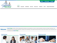 Tablet Screenshot of careerbridge.com